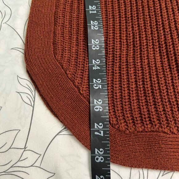 NWT R.D.Style Long sleeve V-neck Knit Tunic Cotton Blend Rust XL Sweater - Picture 9 of 10
